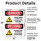 Signmission Do Not Store Flammable Materials Bilingual Danger Sign, Plastic, 12in W x 18in L, 2PK OS-2PACK-DS-P-1218-VS-1174 - alternate 2